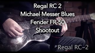 Resonator comparison  Fender Regal amp Michael Messer [upl. by Chrysa]