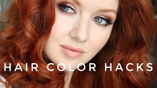 Hair Color Hacks   My New RED Hair Color [upl. by Eelyahs46]