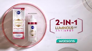 NIVEA Luminous630  Reduce All Types of Dark Spots in 2 weeks [upl. by Wyly]