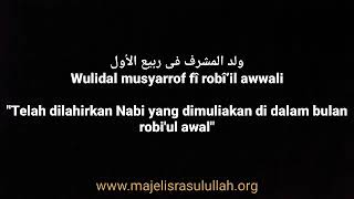 Wulidal musyarof majelis rasulullah saw [upl. by Eigroeg]