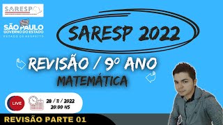 REVISÃO SARESP 9º ANO 2022 RETA FINAL SARESP PROVA SARESP [upl. by Nomde664]