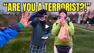 “ARE YOU A TERRORIST”  First Amendment Audit [upl. by Ives]