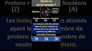 Quest ce quun isotope en chimie [upl. by Gradeigh]