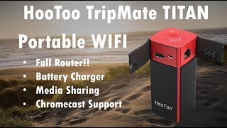 HooToo TripMate Titan  Portable Router USB Charger Media Server amp More [upl. by Nwahsirhc]