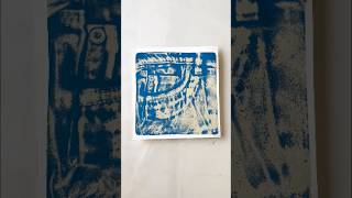 Jeans Pocket Gelli Print Magic👖gelliprint gelliplate printmaking diy arttechniques tutorial [upl. by Hedve]