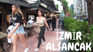 Izmir Alsancak Summer 2023 Overviews Walking Tour  4k UHD 60fps [upl. by Dedra]