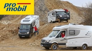 Antriebskonzepte im Vergleich  Mit drei Reisemobilen im Offroadpark [upl. by Luther]