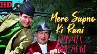 Mere Sapno Ki Rani  Remix  HD Karaoke With Lyrics [upl. by Martell605]