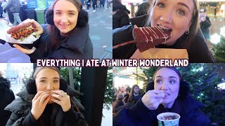 EVERYTHING I ATE AT WINTER WONDERLAND  LONDON 2023 [upl. by Chitkara498]