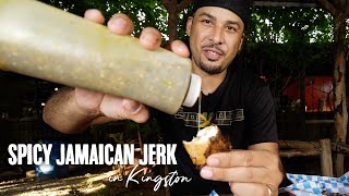 SPICY SENSATIONS EXPLORING AUTHENTIC JAMAICAN JERK IN KINGSTON [upl. by Yelhsa604]