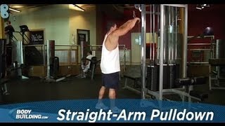 Straight Arm Pulldown  Back Exercise  Bodybuildingcom [upl. by Green]