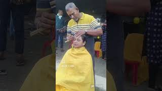 Indian girl beautiful Headshave in Lord murugan temple  Long hair to bald Headshave Hairdonation🙌❤️ [upl. by Yraillih226]