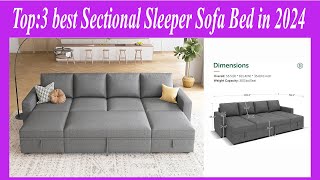 Top3 best Sectional Sleeper Sofa Bed in 2024 [upl. by Aisitel]