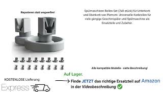 Spülmaschinen Rollen Geschirrspüler wechseln Unterkorb Oberkorb Rollen tauschen div Modelle [upl. by Trovillion981]