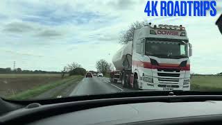 4K Roadtrips Yorkshire to Lincolnshire Amazing views [upl. by Nonnek]