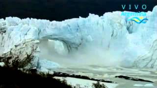 Glaciar Perito Moreno 10032016 Resumen Derrumbe Caida Tunel [upl. by Heisser]