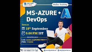 Azure DevOps  Azure Admin  New Batch  Kalyan IT Hub [upl. by Adhern531]