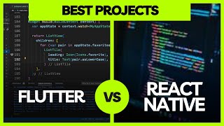 Flutter Best Projects vs React Native Best Projects Which Framework Excels [upl. by Atalanti]