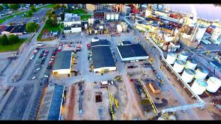 Drone flight over GPC and South End of Muscatine [upl. by Eirotal404]