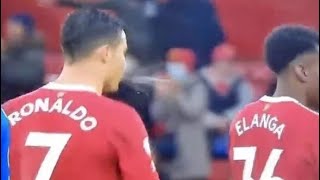 Ronaldo appears to spit on Anthony Elanga after Manchester United 11 Draw against Southampton [upl. by Cohin]