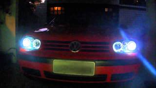 Angel eyes on Vw Golf mk4 [upl. by Johnny]