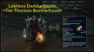 WoW Plans Sulfuron Hammer Alt Gold Farm Lokhtos Darkbargainer [upl. by Essila]