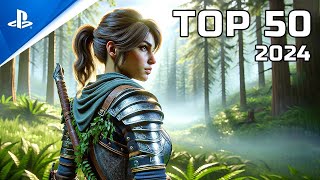 Top 50 New Upcoming PS5 Games of 2024 4K [upl. by Neyrb]