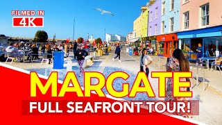 MARGATE  Full seafront tour of Margate Kent England  A UK Walk filmed in 4K [upl. by Zrike]