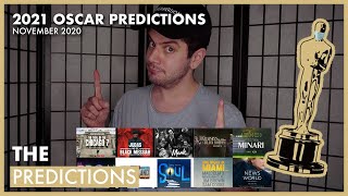 2021 OSCAR PREDICTIONS  DECEMBER 2020 [upl. by Eugenio627]