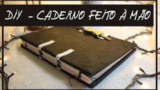 Faça você mesmo  Caderno feito à mão  DIY TUTORIAL  Marina Araújo [upl. by Annaira126]