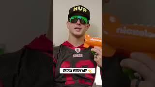 49ers Brock Purdy was named the Nickelodeon NVP this week 😂👏 [upl. by Krigsman]