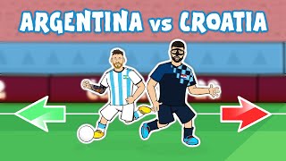 MESSI DESTROYS GVARDIOLl World Cup Final 2022 Argentina vs Croatia 30 Cartoon Goals Highlights [upl. by Eustasius]