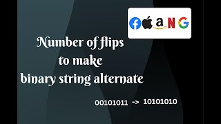 Min Number of flips to make binary string alternate  Java Solution  coderpad [upl. by Eiramyelhsa]