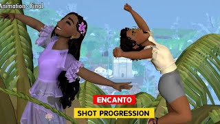 Encanto  Mirabel And Isabela Shot Progression  Riannon Delanoy  3DAnimationInternships [upl. by Noakes]