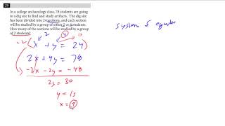 New SAT amp PSAT Prep System of Equations [upl. by Wilkinson457]