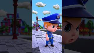 Baby police master Song more Kids Songs amp Nursery Rhymes shorts song 3d kids [upl. by Gamal]