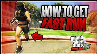 HOW TO GET FAST RUN IN GTA 5 ONLINE  EASY METHOD  NOT PATCHED [upl. by Engeddi]