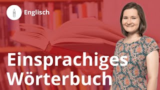 Einsprachiges Wörterbuch in Englisch so verwendest du es gezielt – Englisch  Duden Learnattack [upl. by Yereffej404]