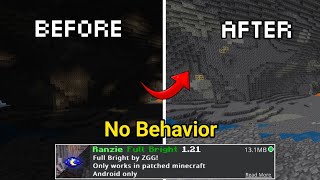 Night Vision No behavior mcpe 121 Full bright [upl. by Ssyla]