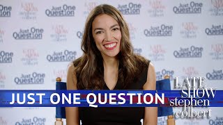 Just One Question With Rep Alexandria Ocasio Cortez [upl. by Stag745]