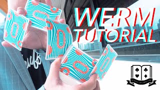 Cardistry for Beginners Twohanded Cuts  The Werm Tutorial [upl. by Leinoto525]