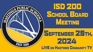 ISD 200 School Board Meeting September 25 2024 [upl. by Lithea]