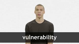 How to pronounce VULNERABILITY in American English [upl. by Eltsyrc]