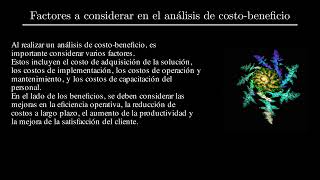 5 Consideraciones de costobeneficio en la adopción de soluciones existentes [upl. by Ainelec784]