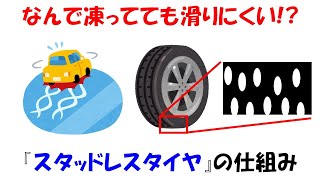 【小学生でも分かる】スタッドレスタイヤが滑りにくい理由。【物質の三態】【水分子】 [upl. by Ainav]