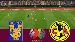 Tigres 0 vs 0 América  Videojuego Pes 2021 [upl. by Maureen]