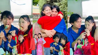 SAGUN KO BIRTHDAY PARTY PANI KHAIYO🥰£pasangjimbacouplelikesubscribe [upl. by Apurk]