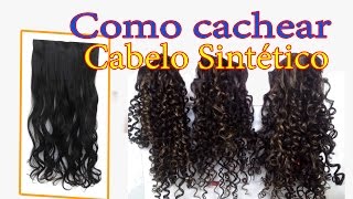 Como cachear Cabelo Sintético por Fernanda Rodrigues [upl. by Alaj]