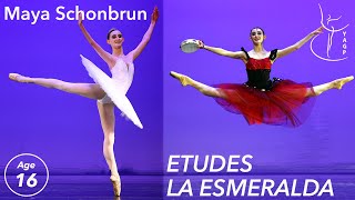 Prix de Lausanne 2022 Winner Maya Schonbrun  16  Master Ballet Academy  Etudes amp Esmeralda [upl. by Neeruan]