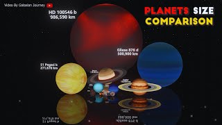 Planets Size Comparison  3D Size Comparison of the Universe 2024 [upl. by Samau]